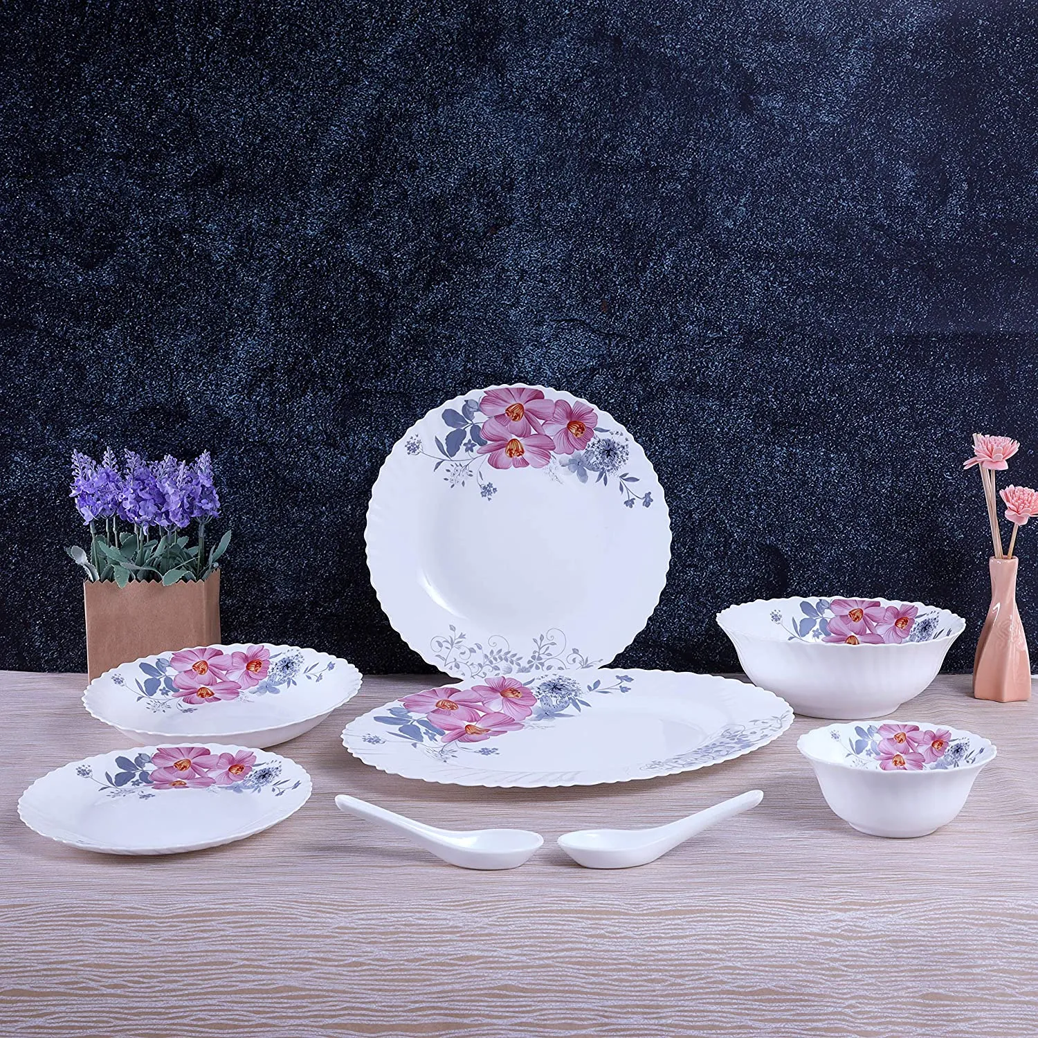 33Pcs Opalware Dinner Set RF8981 Royalford