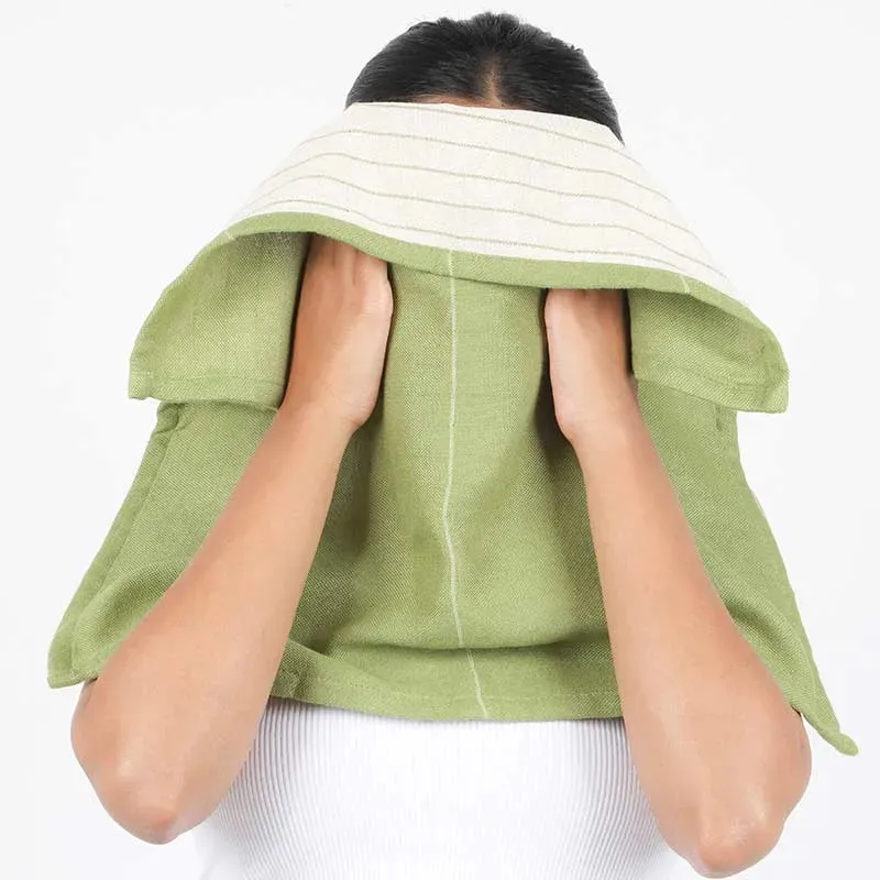 Aloevera Double Cloth Face Towels  | Set of 4 | 18x18 inches
