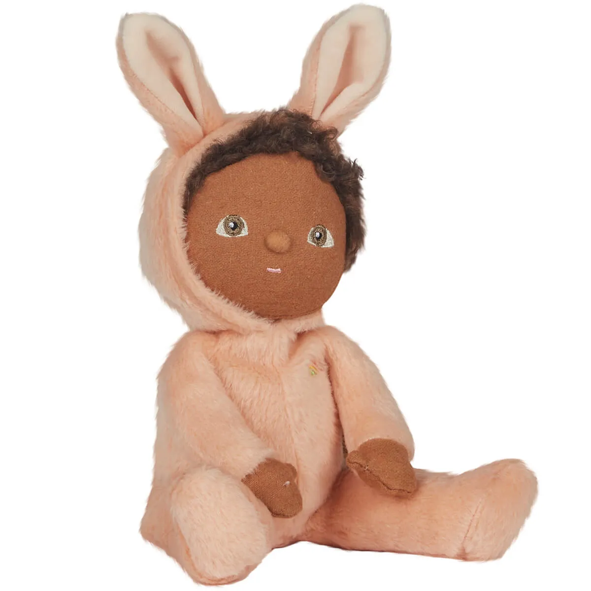 Babs Bunny Dinky Dinkum Fluffle Family Doll in Apricot by Olli Ella
