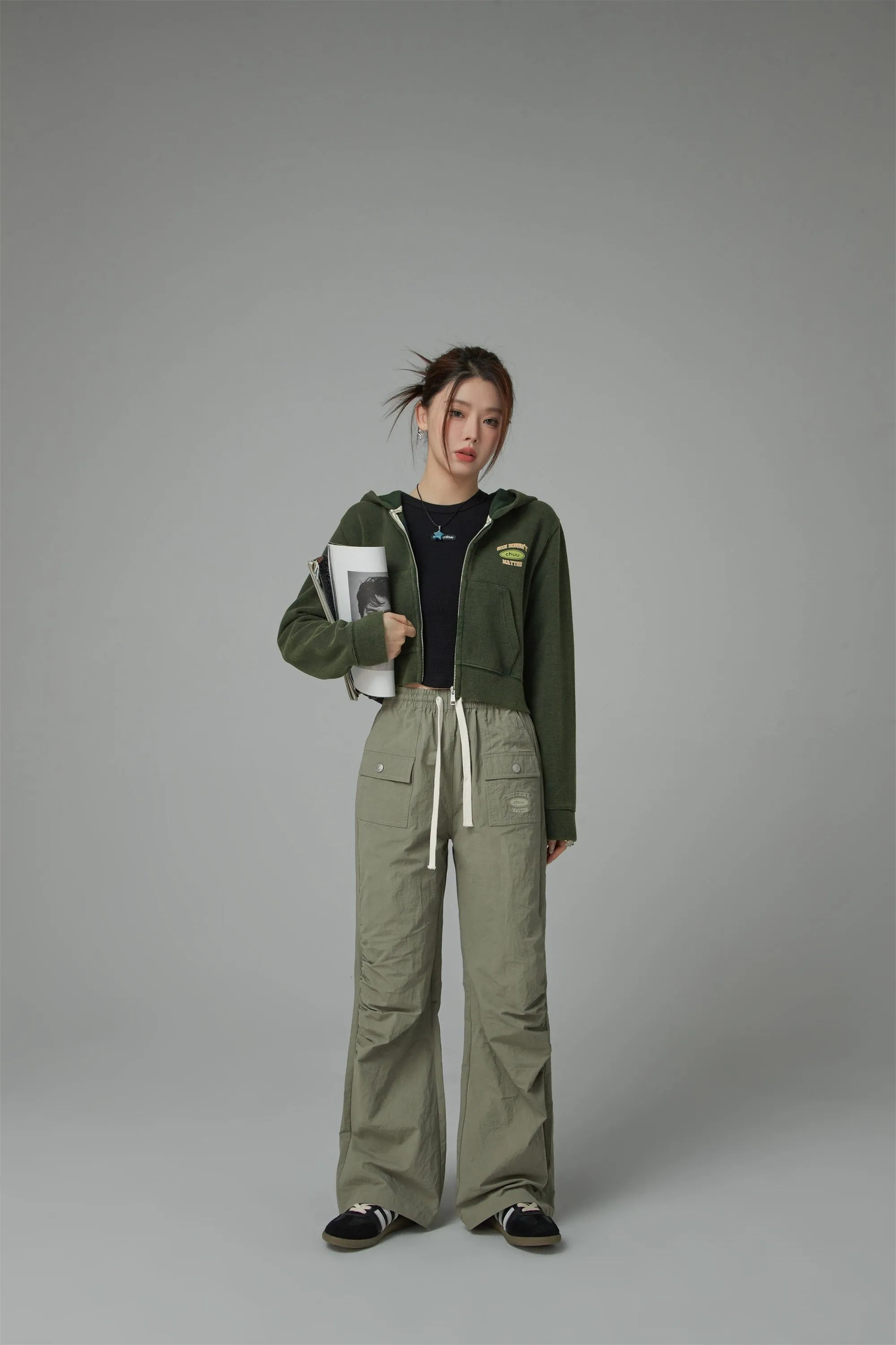 Banding Front Pocket Pants