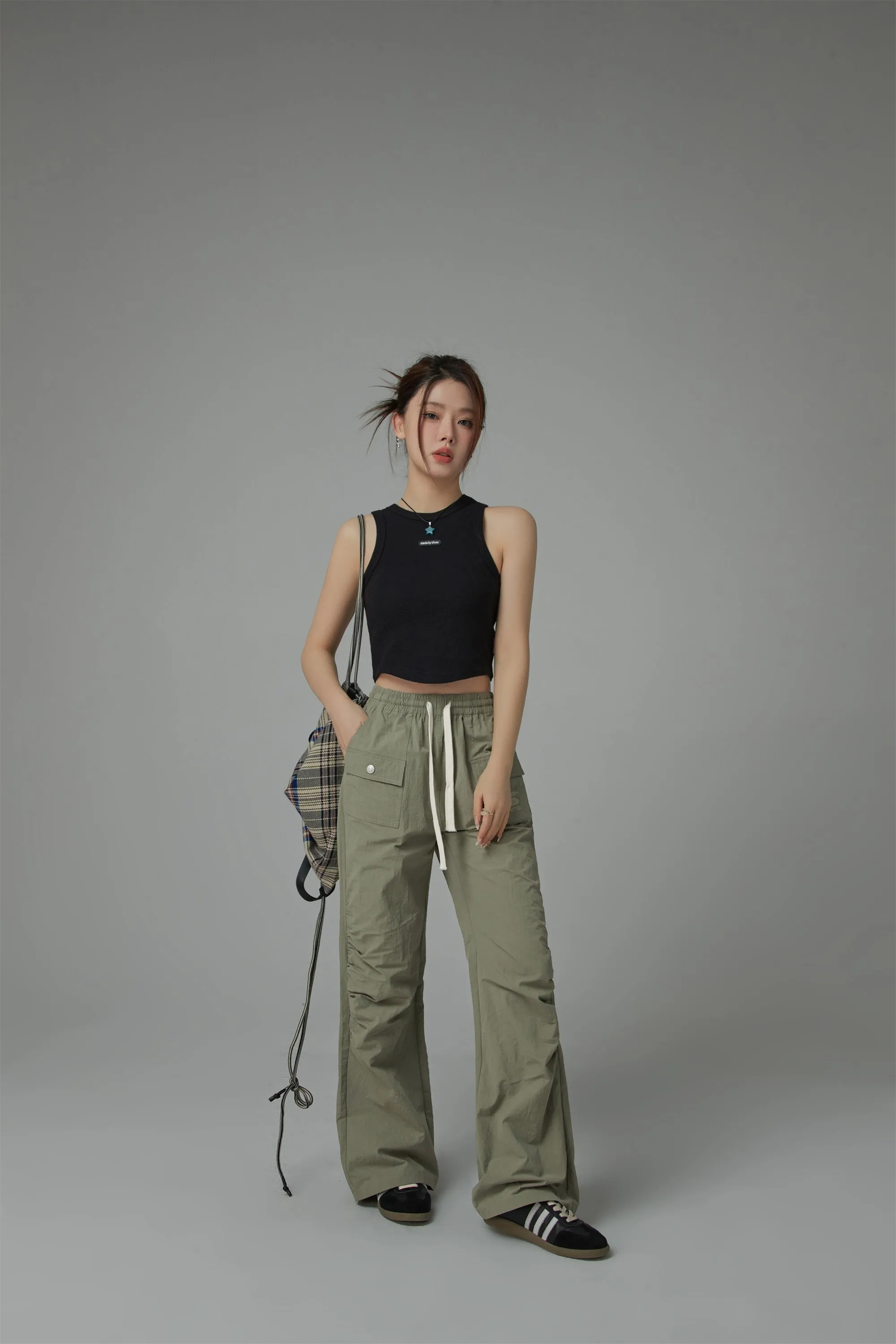 Banding Front Pocket Pants
