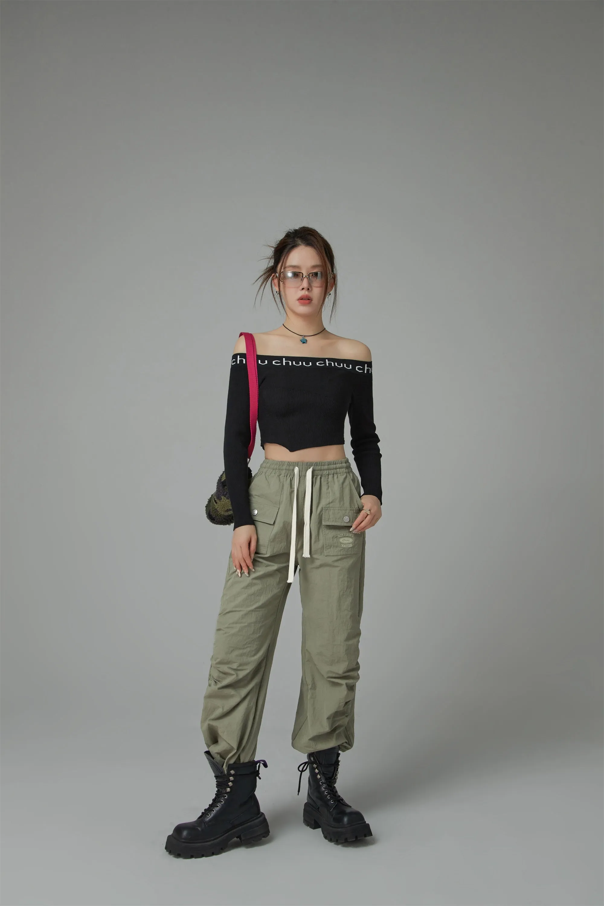 Banding Front Pocket Pants