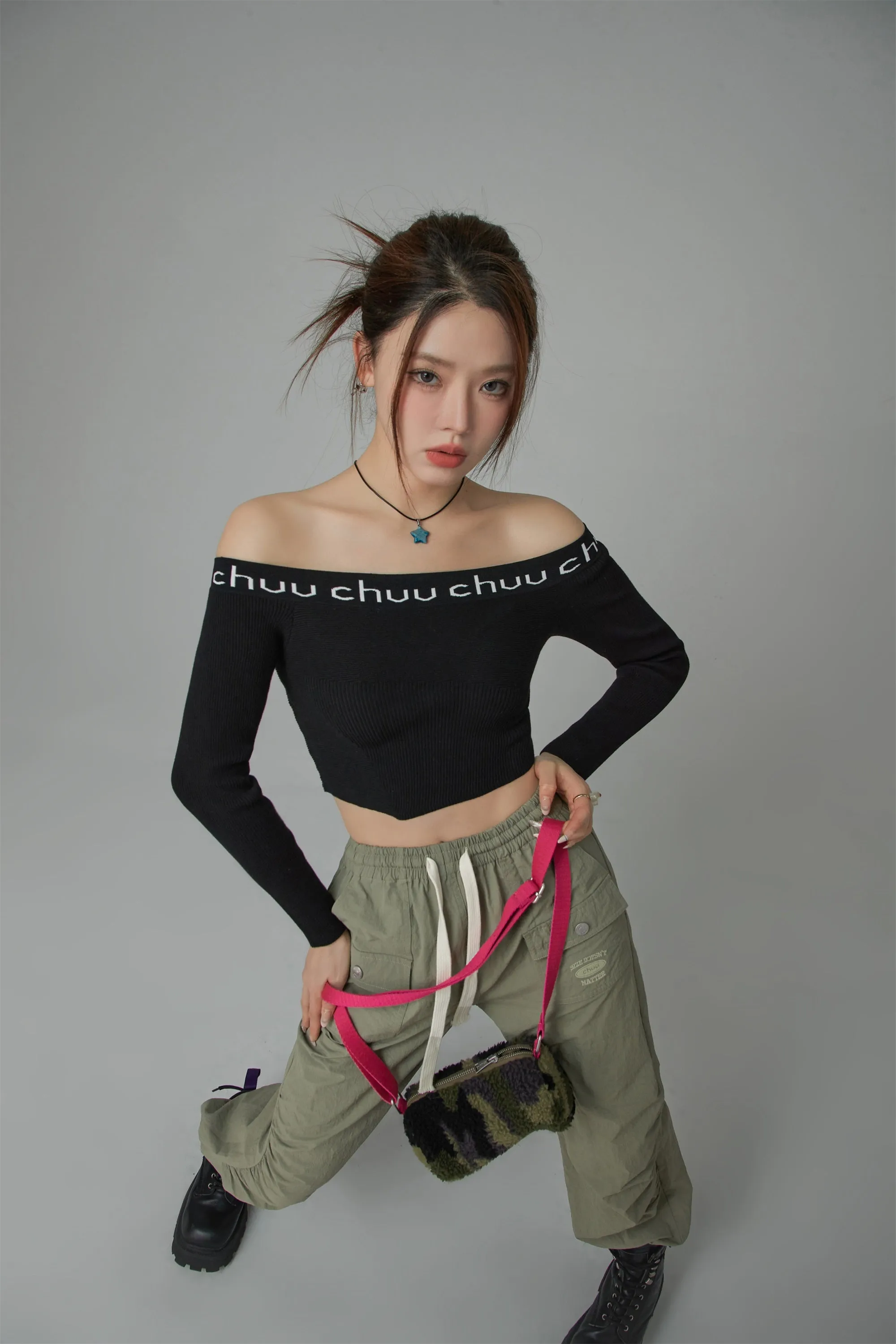 Banding Front Pocket Pants