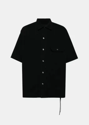 Black 1st SS Denim Shirt