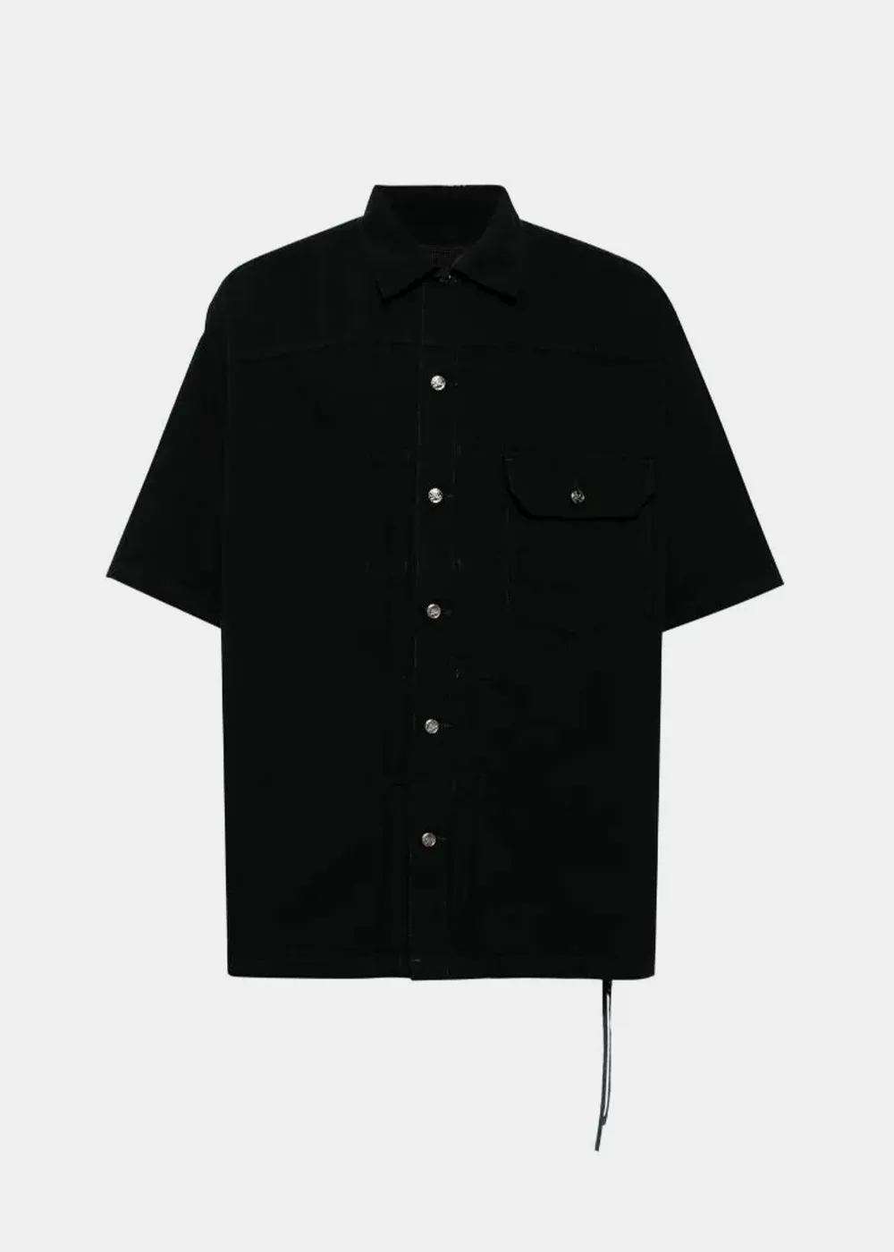 Black 1st SS Denim Shirt