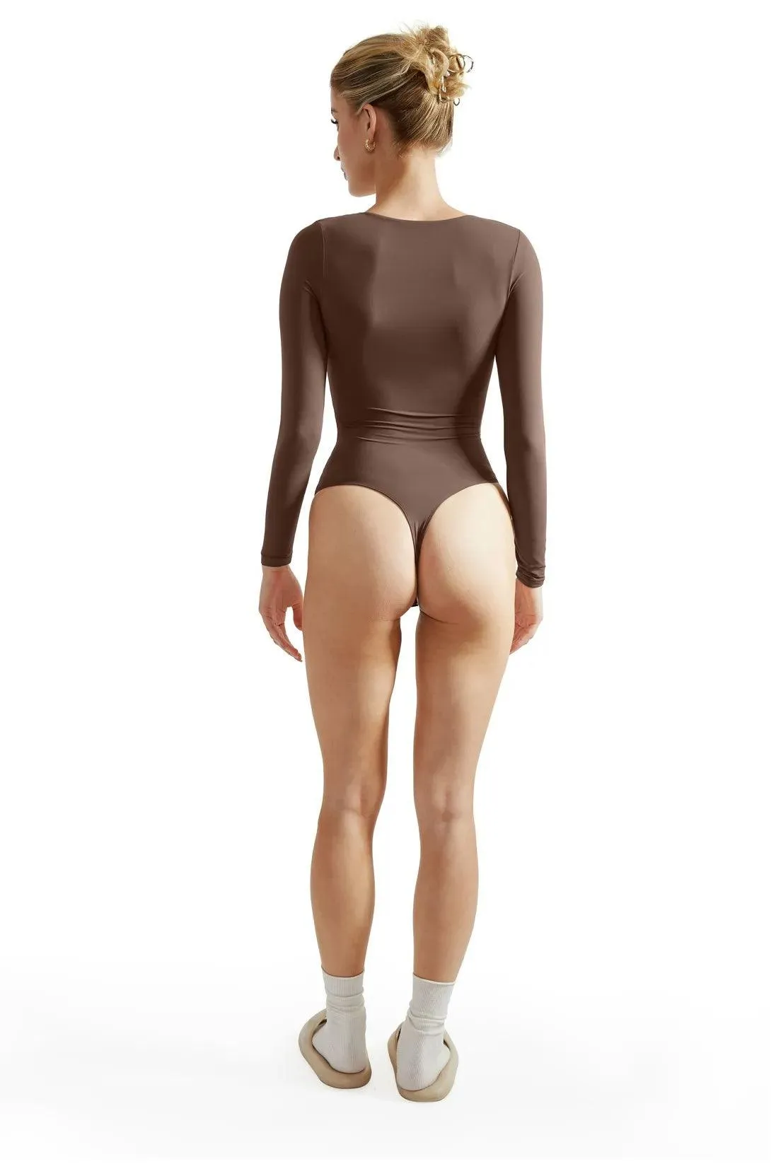 Buttery Soft V Neck Bodysuit - Long Sleeve