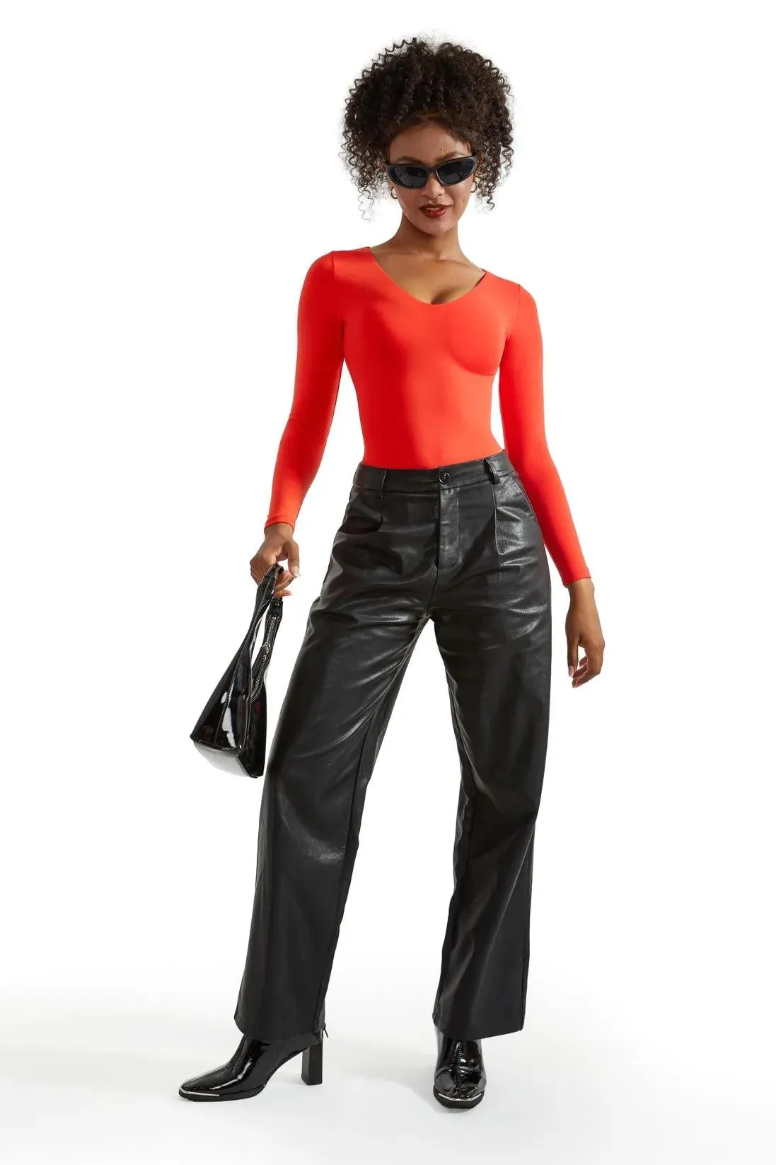 Buttery Soft V Neck Bodysuit - Long Sleeve