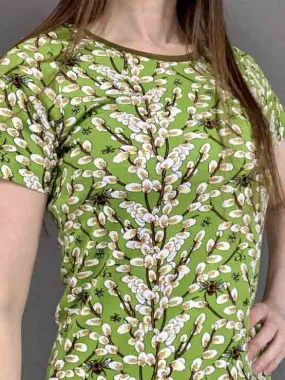 DUNS Short Sleeved T-shirt Adult - Salix Caprea Goat Willow Greenery