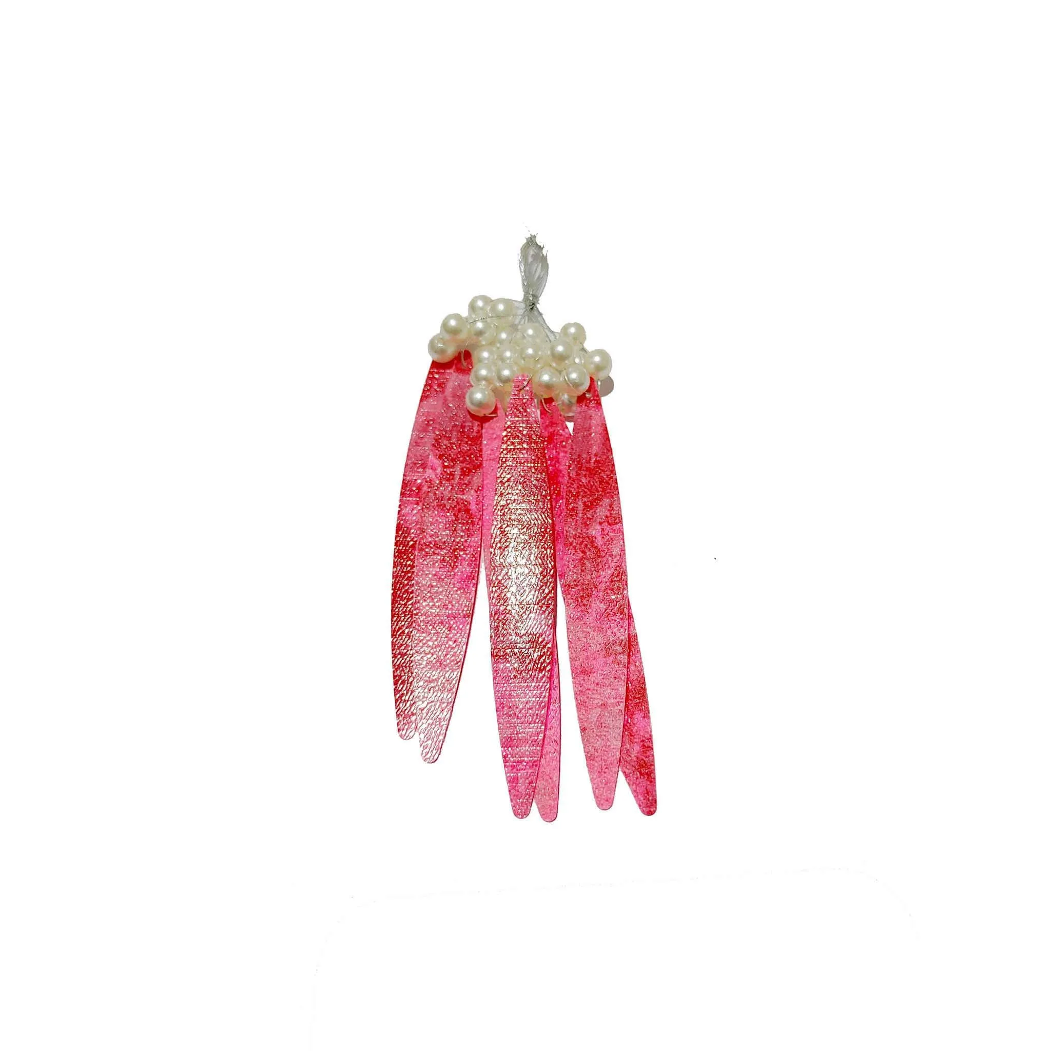 Handmade Beaded Thread with Long Motif Craft, Jewelry Fringe Tassel - 11878