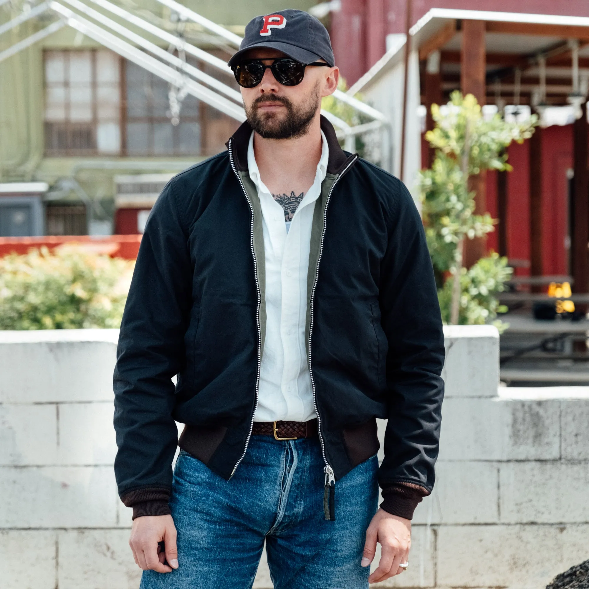 Iron Heart IHJ-130-BLK-NP Reversible Tanker Jacket Black