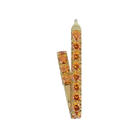 Jumbo Pave Paperclip Earring Single