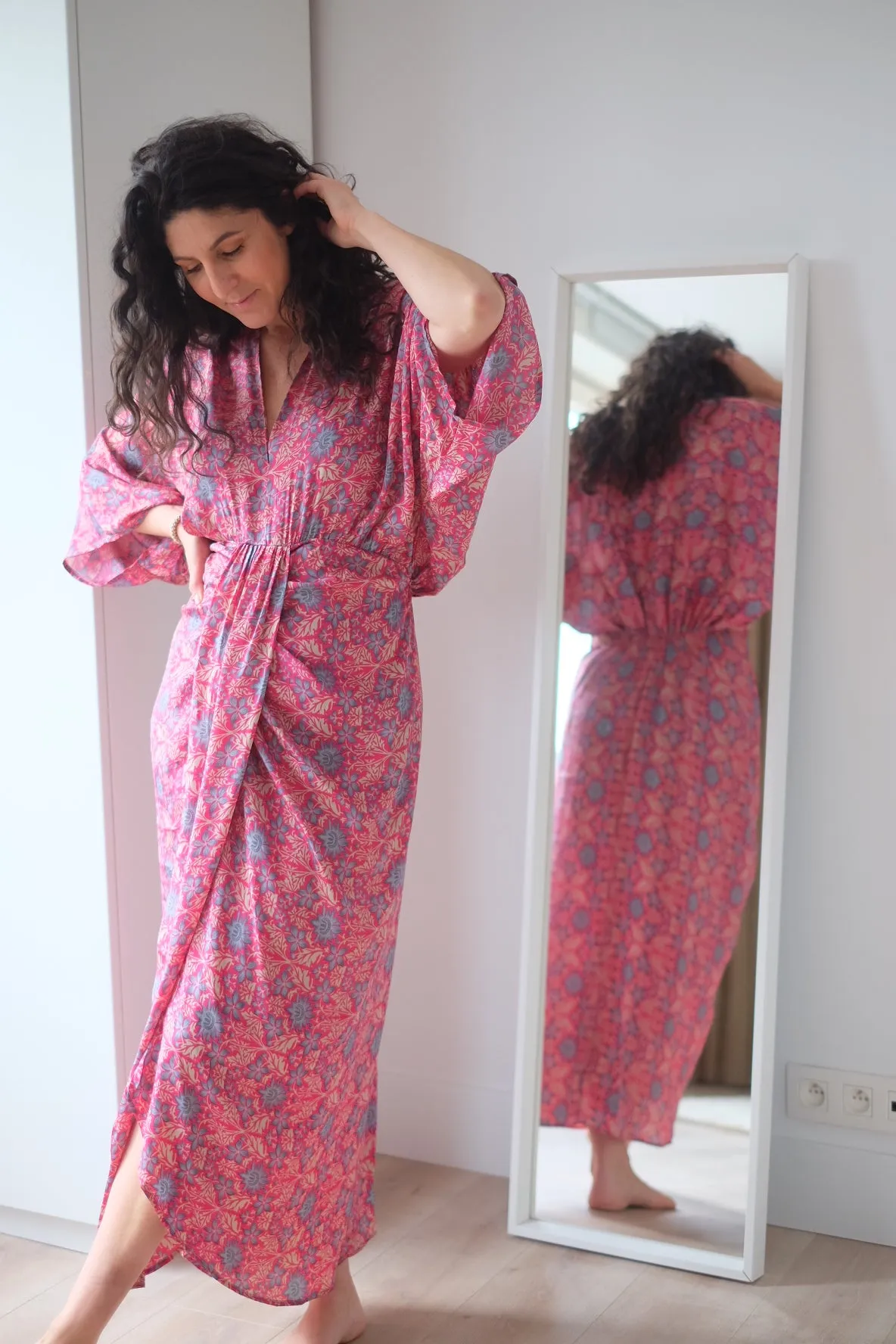JUNO LONG DRESS - PINK - SISSEL EDELBO