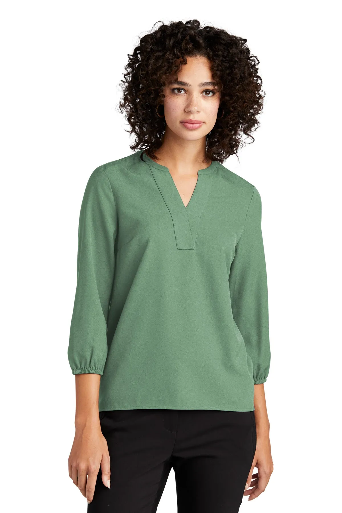 Mercer Mettle™ Women's Stretch Crepe 3/4-Sleeve Blouse MM2011