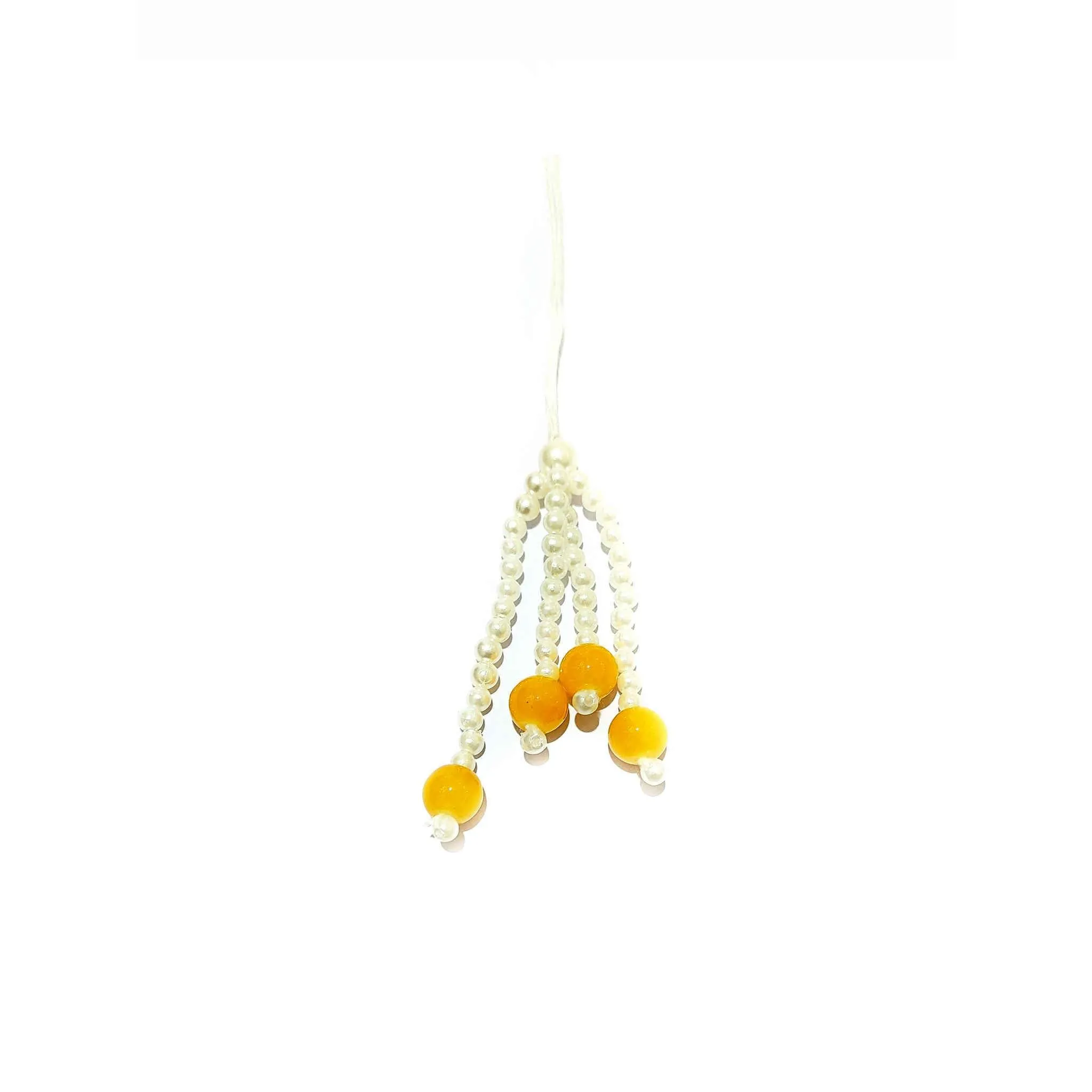 Mini Pearl Beads Handmade Craft, Jewelry Fringe Tassel with Big Color Beads - 11828