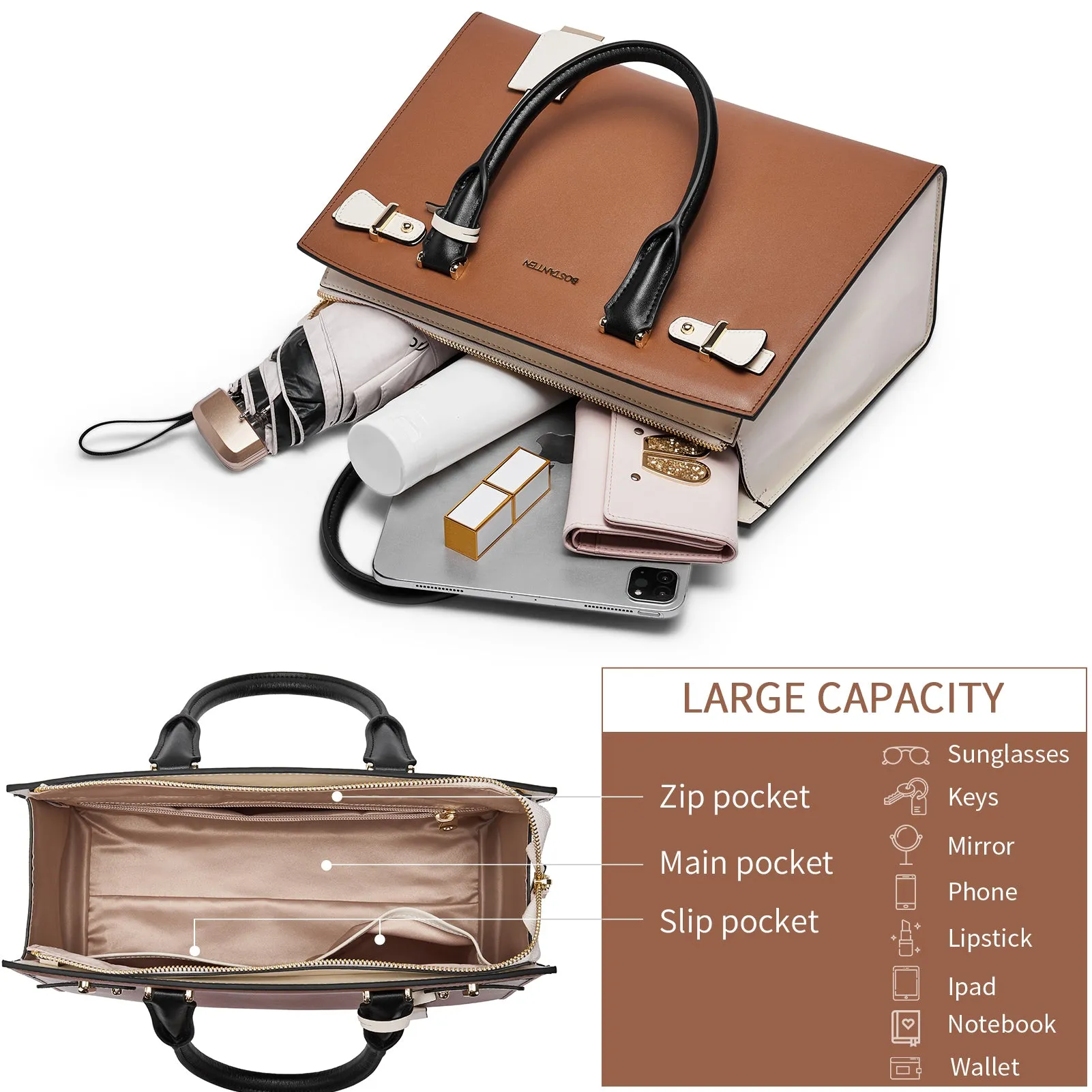 Nevin Elegant Medium Leather Crossbody Bag
