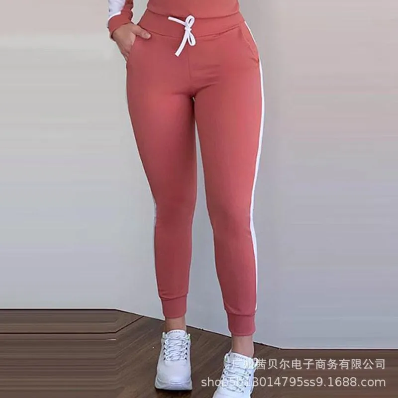 Patchwork Long Sleeve Jumpsuits