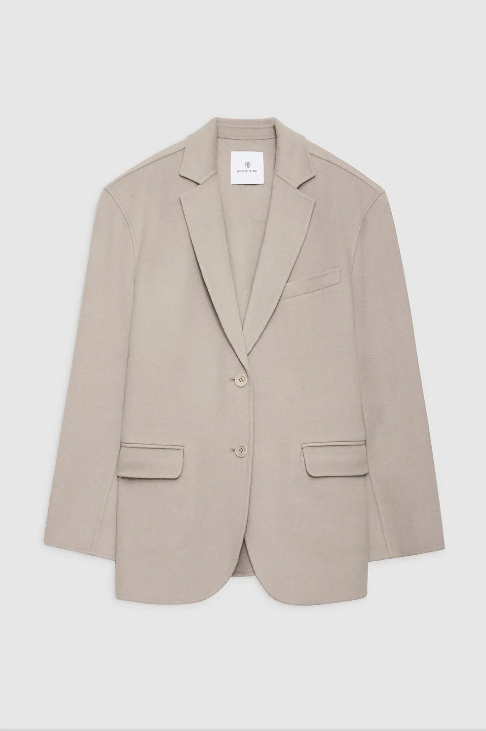 Quinn Blazer - Taupe Cashmere Blend