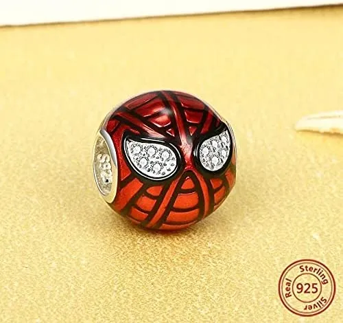 Red Spiderman Spider Man Bead Charm