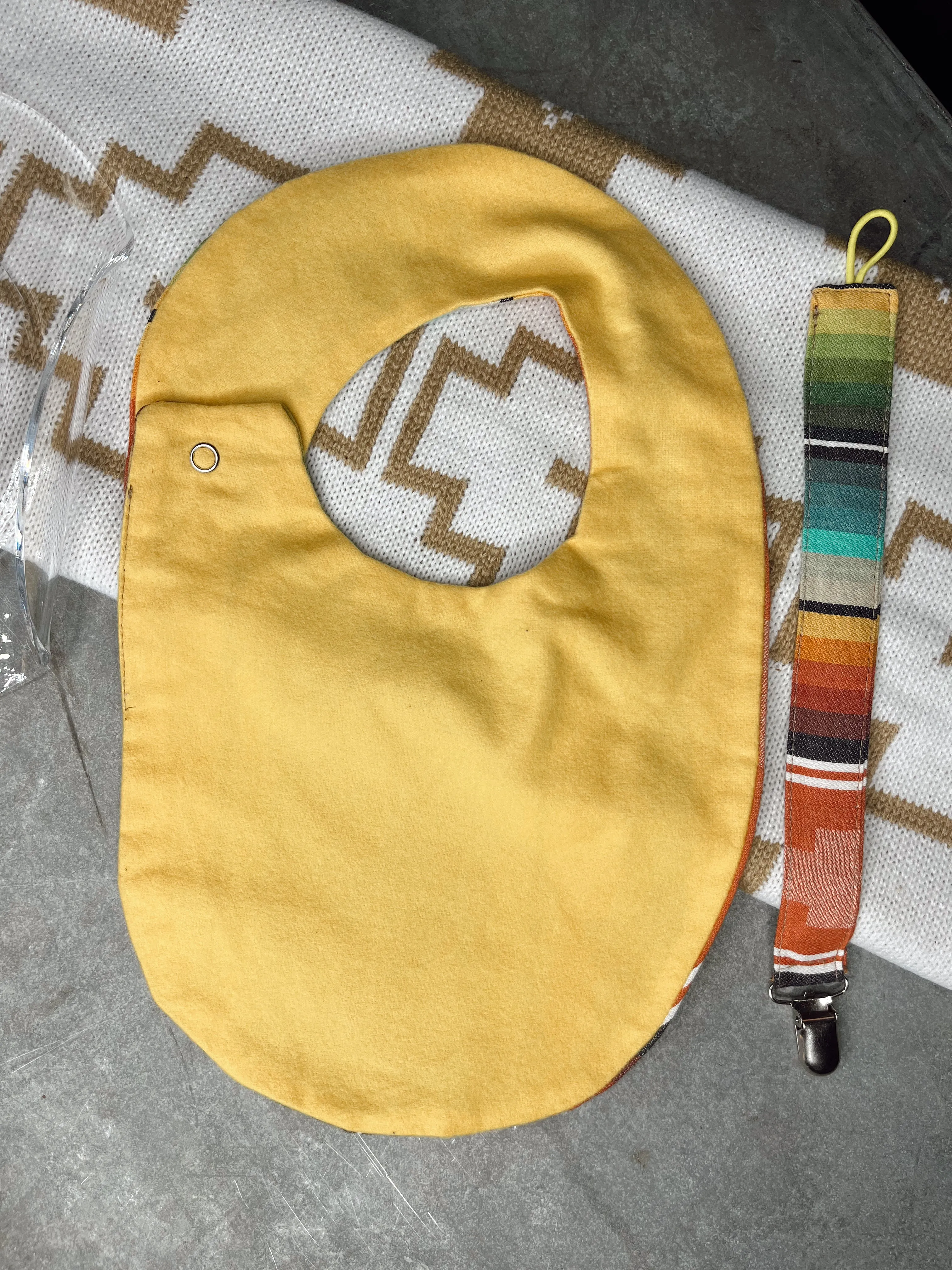 The Baby Bib & Pacifier Clip Set